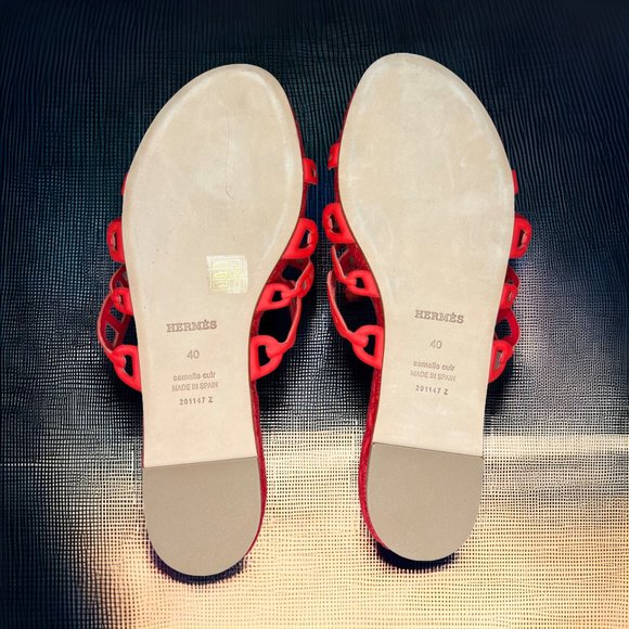 Hermes Ancone Espadrille Sandals EU 40 Most Expensive Leather Model - Picture 12 of 14